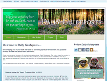 Tablet Screenshot of dailyguideposts.com
